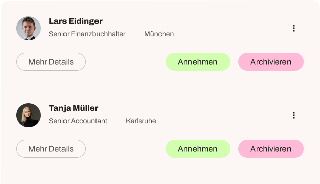 Kandidaten Auswahl
